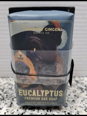 The Whiskey Ginger Eucalyptus Premium Bar Soap - Blue